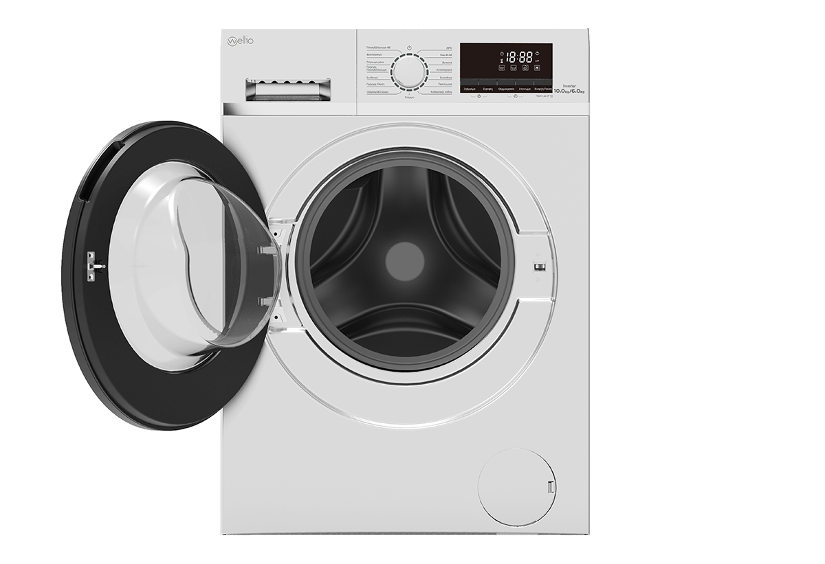 Απεικονίζεται η συσκευή με την πόρτα ανοιχτή.